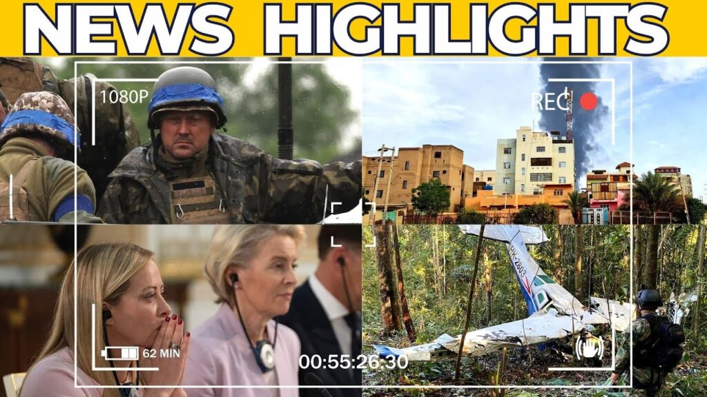 Headlines – Sudan fighting | Ukraine war | Colombia rescue | Tunisia migration | Montenegro election