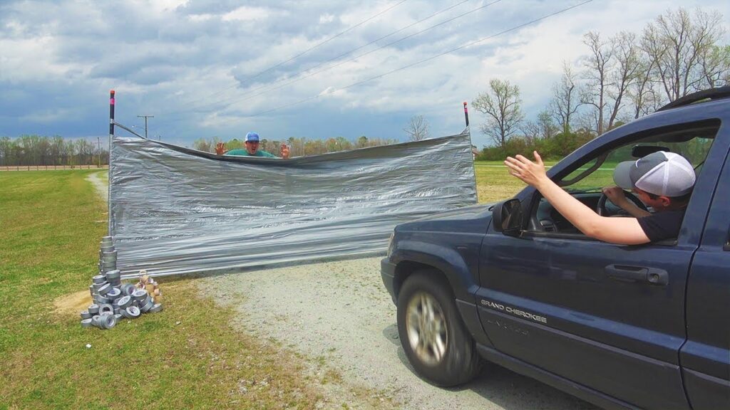 Can 1,000 Rolls Of Duct Tape Stop A Car??