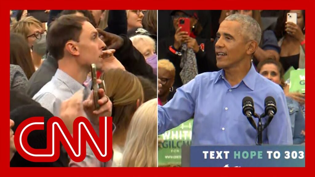 See Obama’s response when heckler interrupts his speech