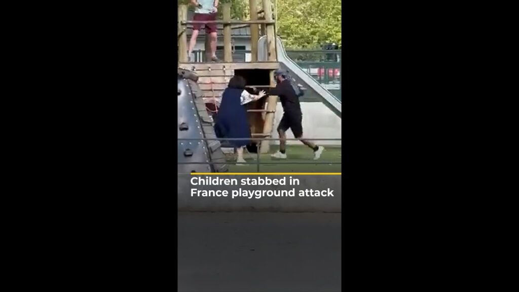 Children stabbed in France playground attack | AJ #shorts