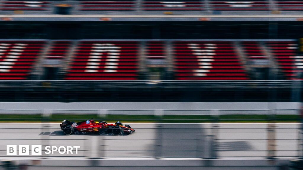 Lewis Hamilton crashes Ferrari at pre-season test in Barcelona