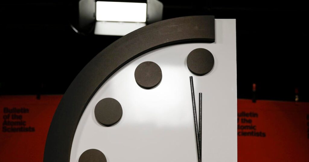 Doomsday clock set at 89 seconds to midnight, closest ever to “global catastrophe”