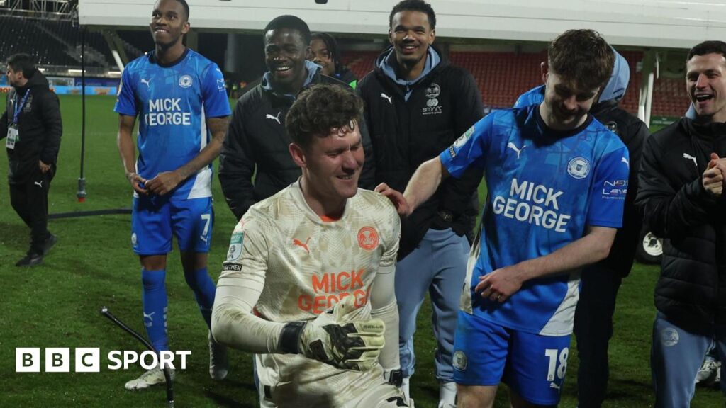 Jed Steer: Peterborough’s smiling keeper helps Posh reach Wembley