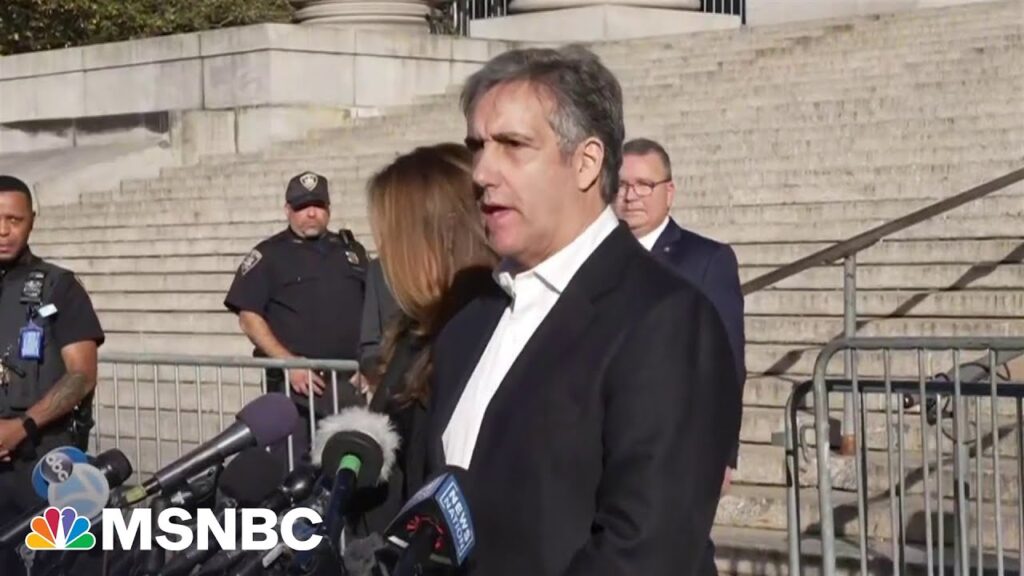 ‘We are continuing to fight’: Cohen after testifying in Trump fraud trial