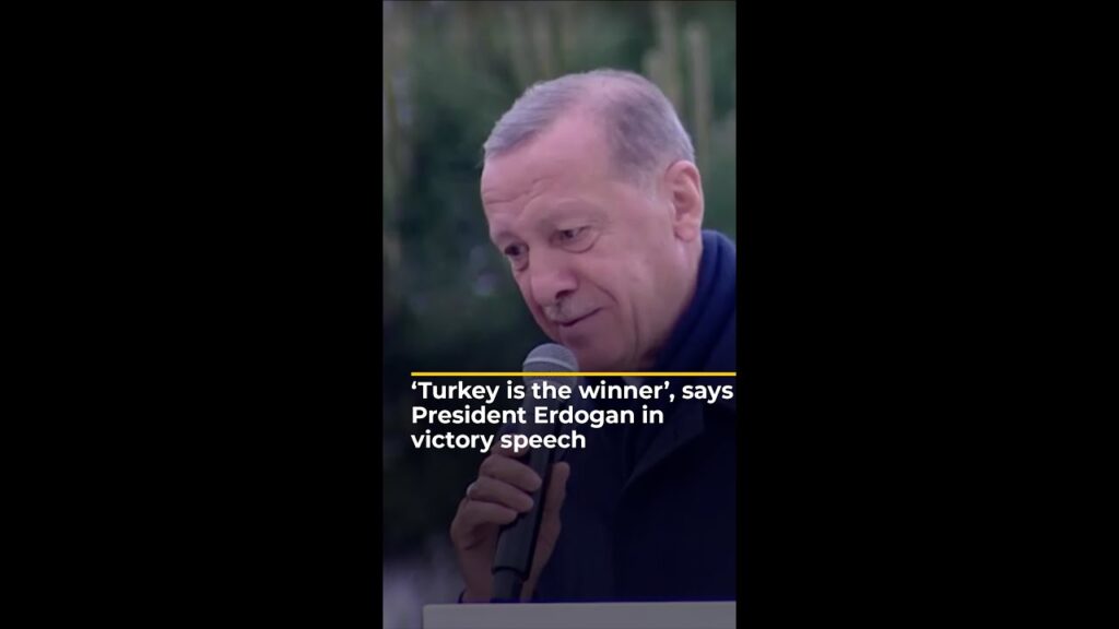 ‘Turkey is the winner’, says President Erdogan in victory speech | AJ #shorts