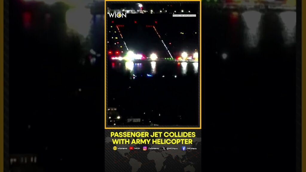 Passenger Plane Collides With Blackhawk Helicopter Near Reagan Airport | WION Shorts