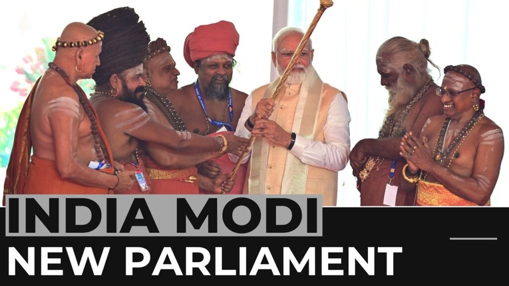 Modi opens India’s new parliament as opposition boycotts