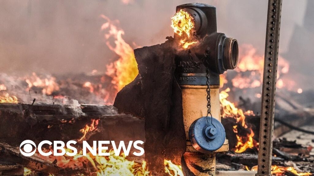 Why did Los Angeles area fire hydrants run dry?