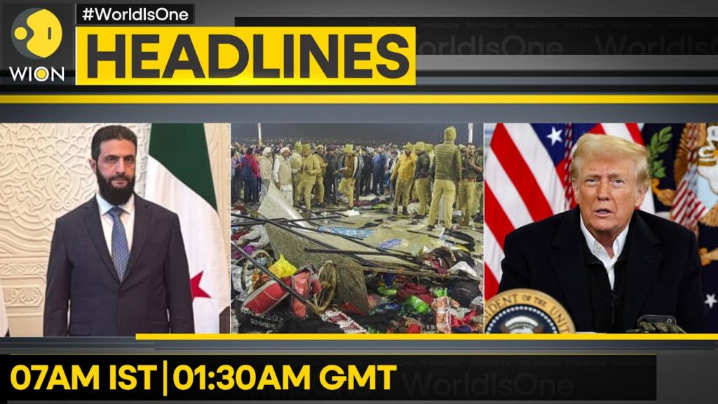 Kumbh Stampede: Judicial Probe Ordered | Syria: Al-Sharaa Made Interim President | WION Headlines