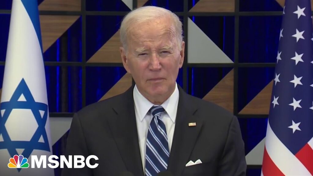 Biden’s message in Israel: ‘Don’t be consumed by rage’