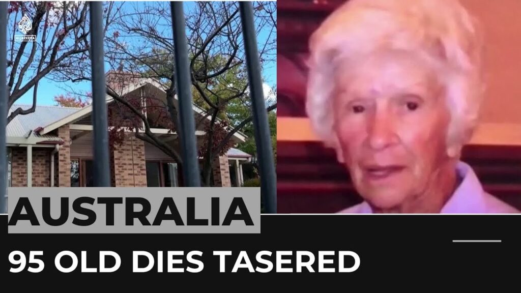 Tasered 95-year-old dies; Australian police officer charged