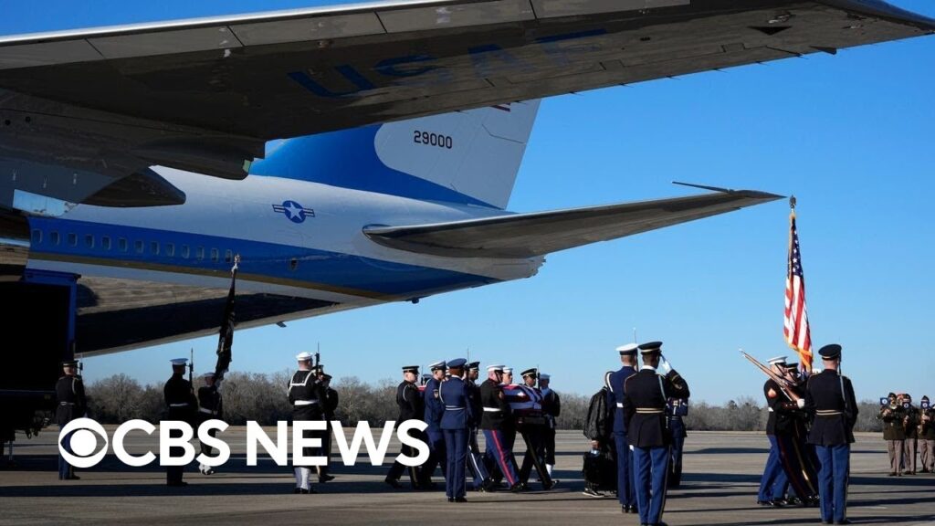 Jimmy Carter’s casket arrives in Georgia for private funeral, final goodbye