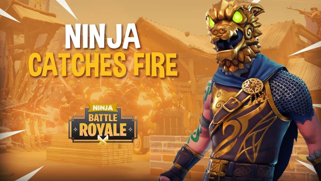 Ninja Catches Fire!?! – Fortnite Battle Royale Gameplay – Ninja