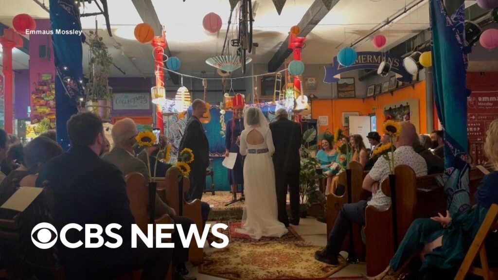 Inside a U.K. couple’s “secondhand wedding”