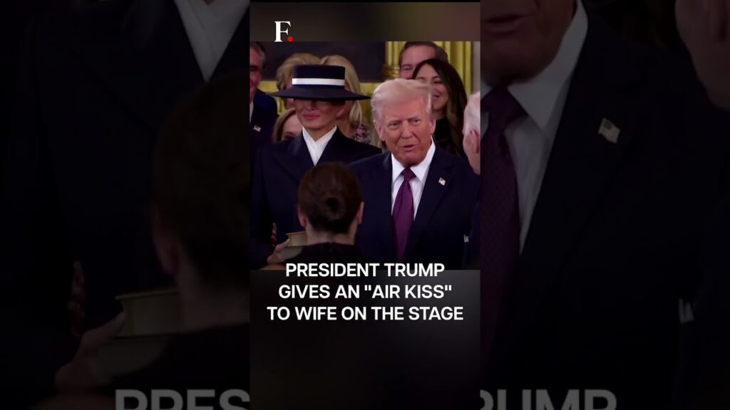 Watch: Trump “Air Kisses” Melania At Inauguration