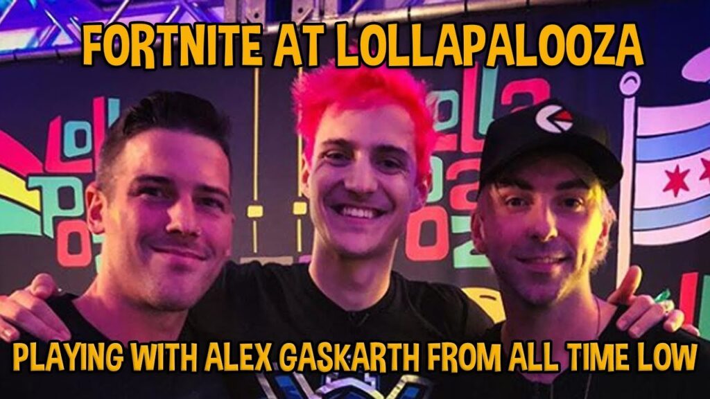 Fortnite At Lollapalooza!! Gaming With Alex Gaskarth! – Fortnite Battle Royale Gameplay