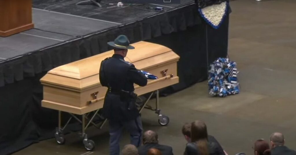 Family and colleagues offer stories of State Trooper Kyle McAcy’s warming personality at his funeral