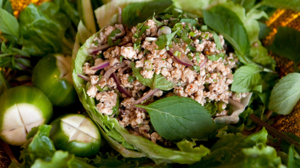 Thai Larb Gai (Chicken With Lime, Chili and Fresh Herbs) Recipe