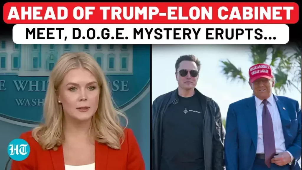 Karoline Leavitt Asked About Big DOGE Mystery, Ahead Of Trump-Elon Musk Cabinet Meet| US White House