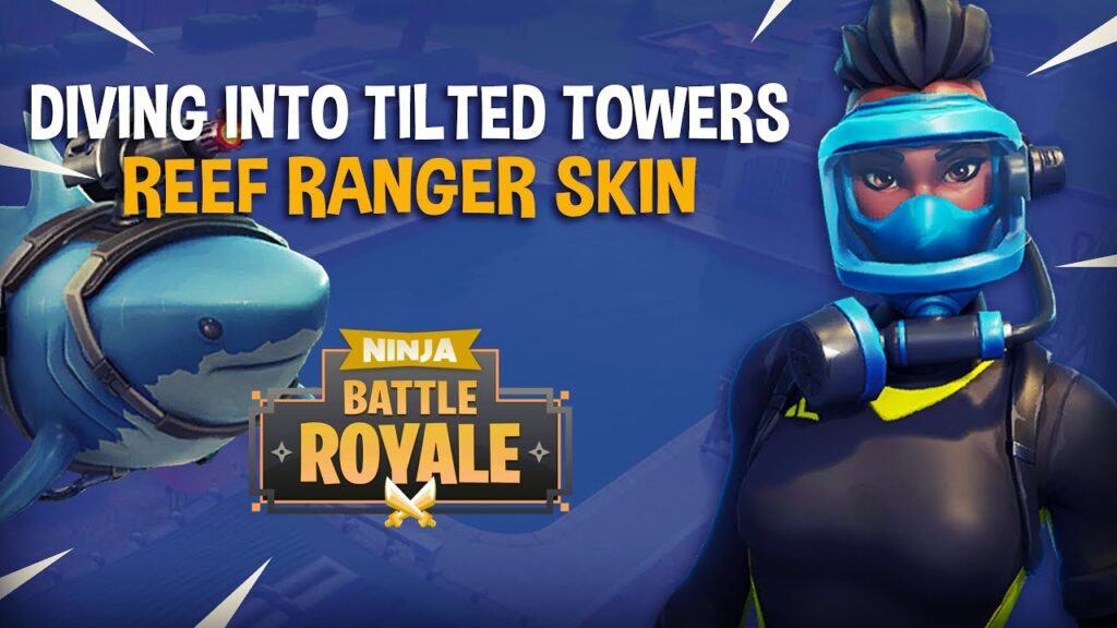 Diving Into Tilted Towers With New Reef Ranger Skin!! – Fortnite Battle Royale Gameplay – Ninja