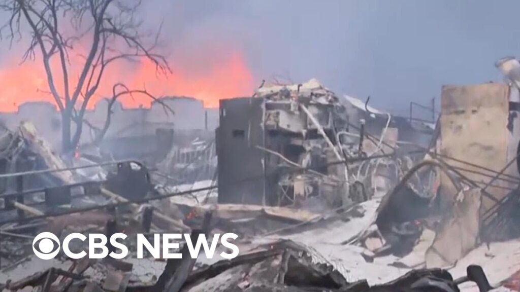 Eaton Fire takes over entire Altadena blocks as flames spread