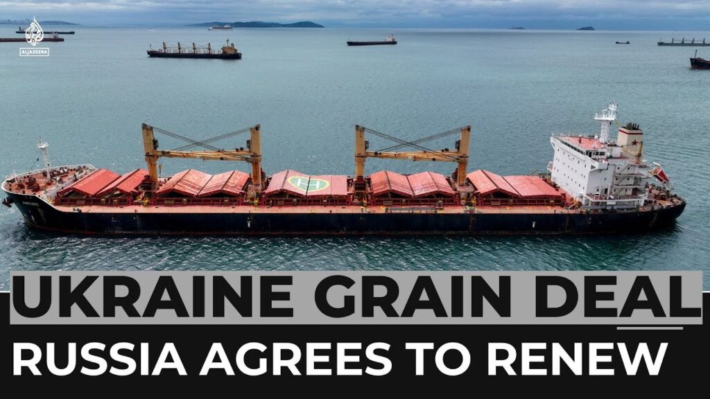 Russia agrees to renew Ukraine Black Sea grain deal for 60 days