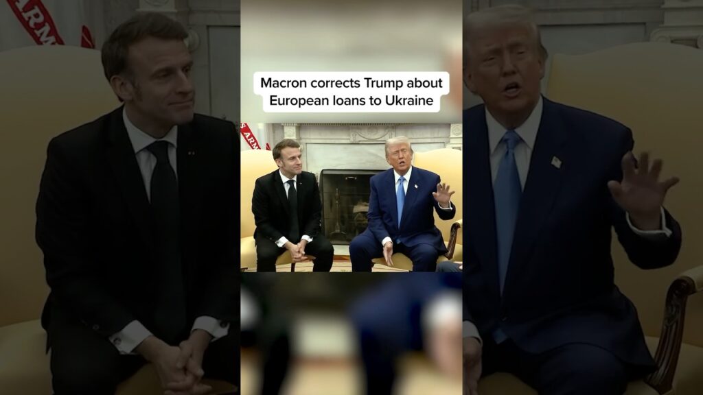 Macron corrects Trump about European loans to Ukraine