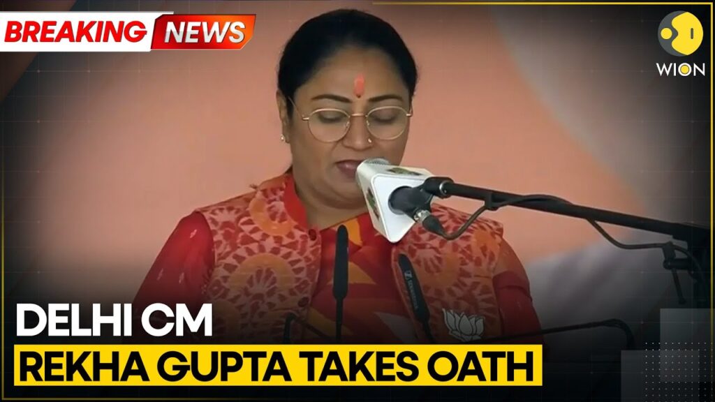 Rekha Gupta Takes Oath As Delhi Chief Minister At Ramlila Ground | BREAKING News | WION