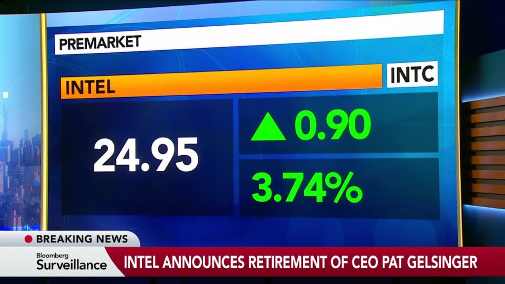 Intel CEO Gelsinger Retires, Stock Rises Sharply