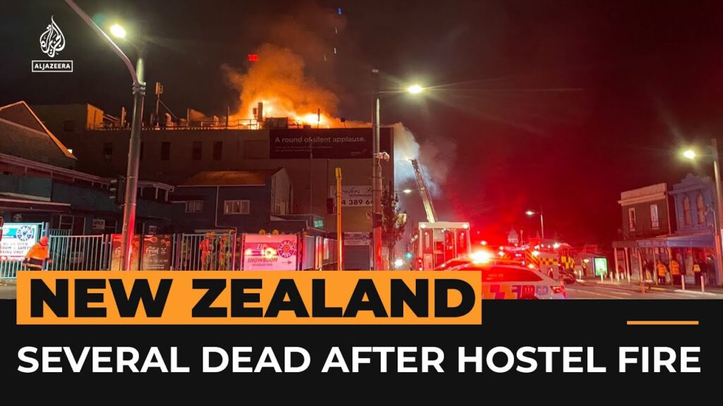 Several dead after New Zealand hostel fire | AJ #shorts