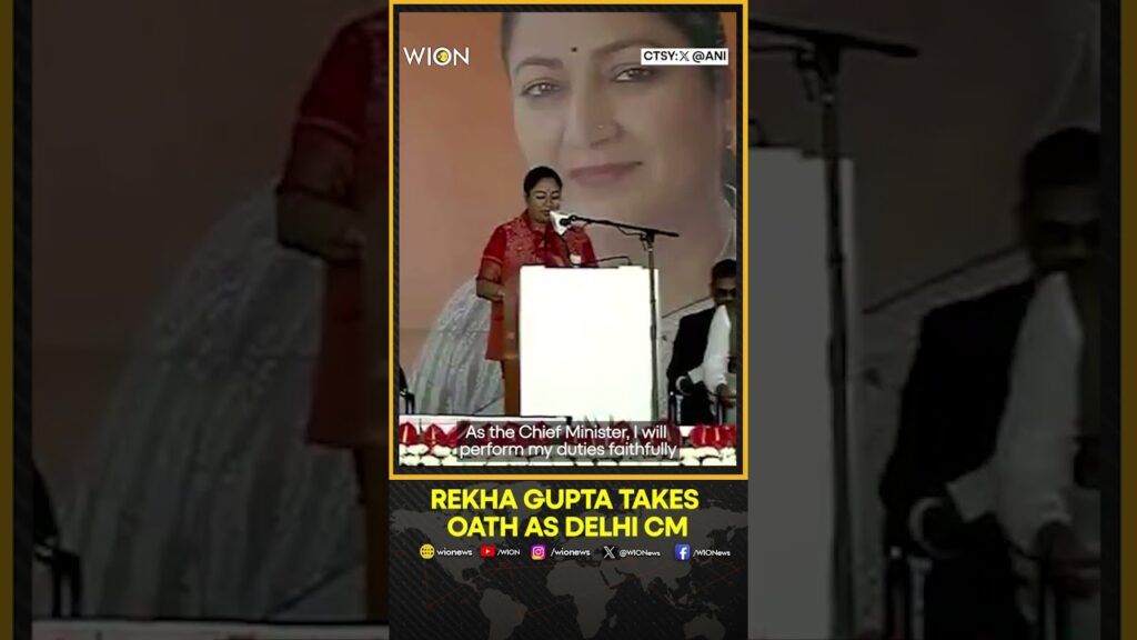 Rekha Gupta Takes Oath As Delhi’s 4th Woman Chief Minister | Delhi CM Oath-Taking Ceremony | WION