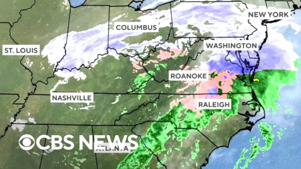 Checking the radar as major winter storm hits Midwest and East Coast