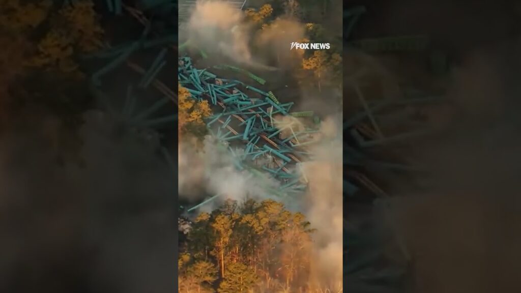 Watch as the world’s tallest and once-fastest roller coaster is demolished at Six Flags NJ