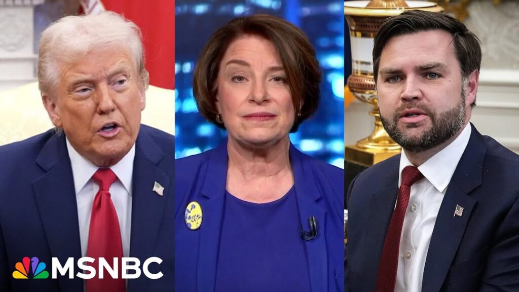 ‘I was horrified!’: Sen. Klobuchar condemns GOP backing Trump and Vance attacks on Zelenskyy