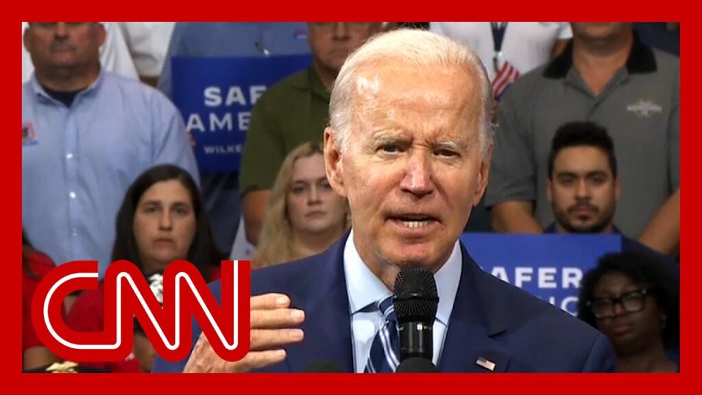 Joe Biden addresses gun crime and policing in the US