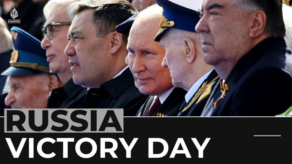 Russia showcases military in wartime Victory Day event