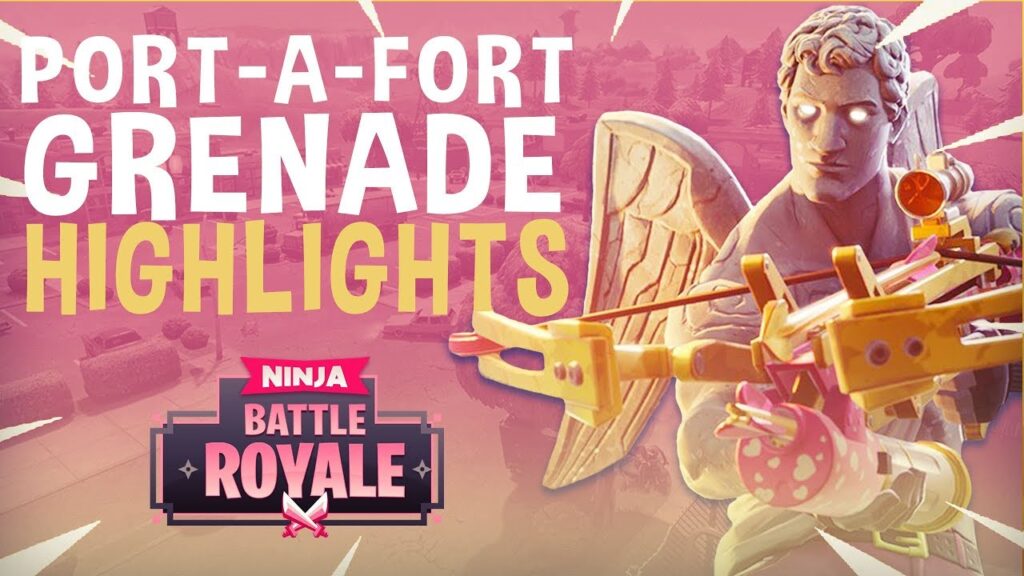 Port-A-Fort Grenade Highlights!! – Fortnite Battle Royale Highlights – Ninja