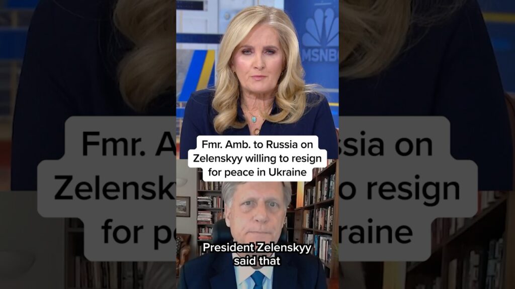 Fmr. Amb. to Russia on Zelesnkyy willing to resign for peace in Ukraine