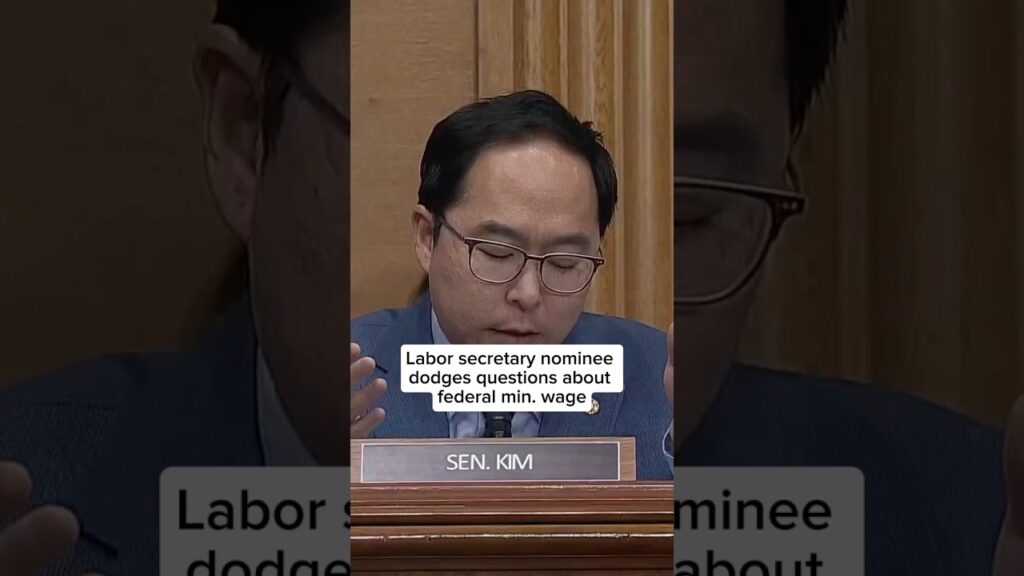 Labor secretary nominee dodges questions about federal min. wage