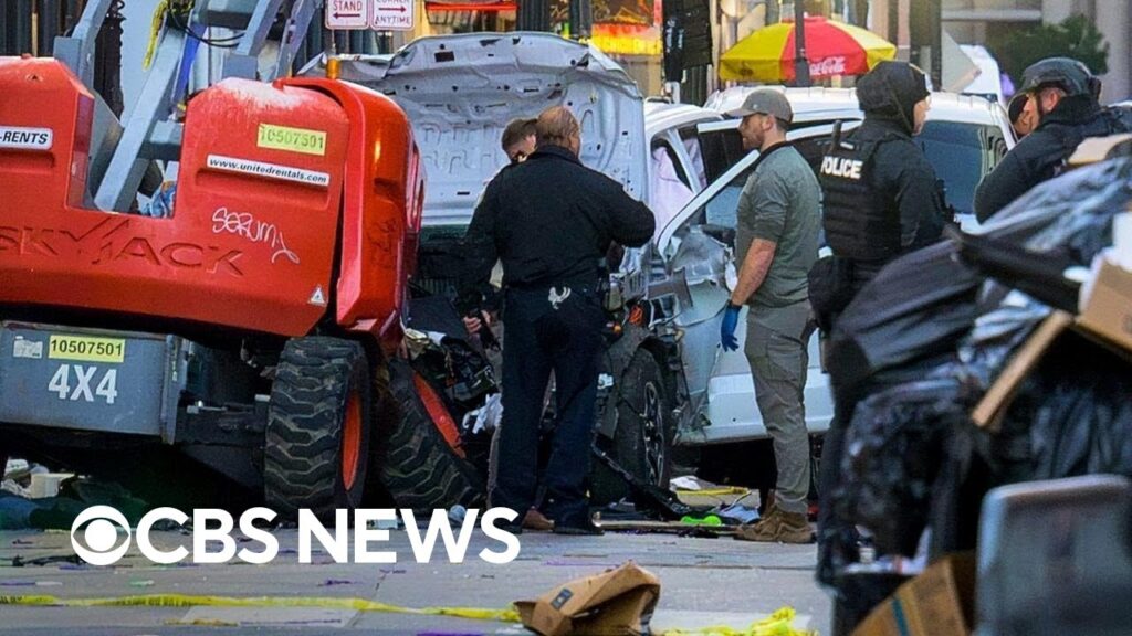 Truck used in New Orleans attack was flying large black flag from rear bumper, authorities say