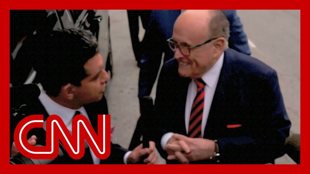 Hear what Rudy Giuliani told CNN reporter before entering courthouse