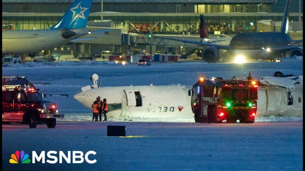 18 injured after Delta plane landing at Toronto Airport overturns