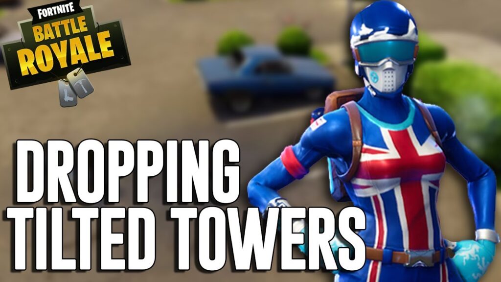 Dropping in at Tilted Towers – Fortnite Battle Royale Gameplay – Ninja