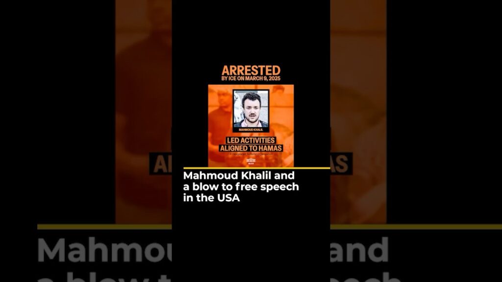 Mahmoud Khalil and a blow to free speech in the USA | The Listening Post