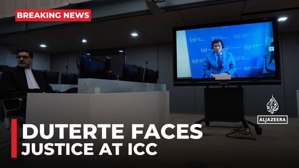 Former Philippine President Duterte makes his first appearance at the International Criminal Court