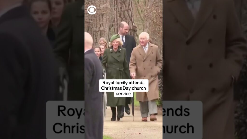 Royal family attends Christmas Day church service #shorts