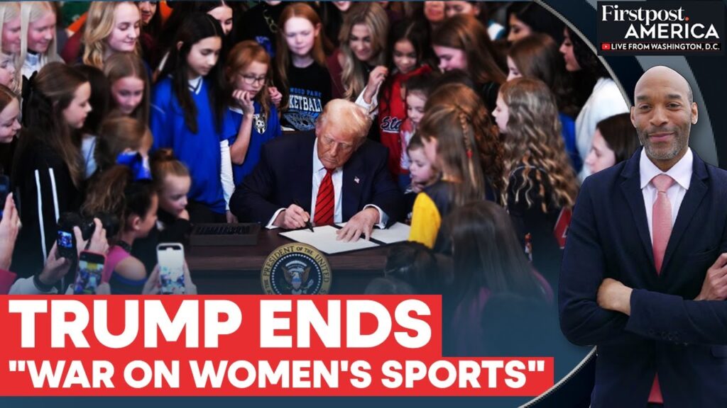 Trump Bans Transgender Athletes from Competing in Women’s Sports | Firstpost America | N18G