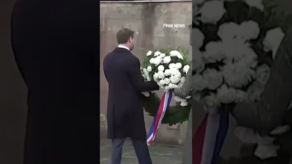 Vice President JD Vance visits Dachau concentration camp with second lady Usha Vance in Germany