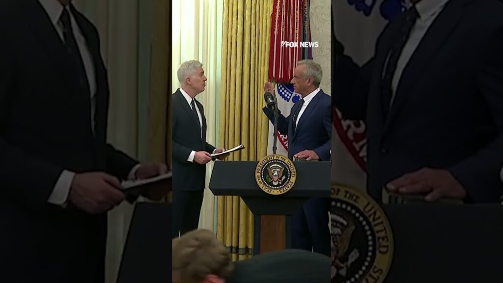 Robert F. Kennedy Jr. is sworn in as President Trump’s Health and Human Services secretary