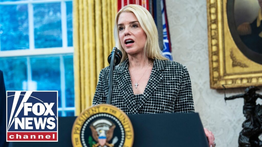 AG Pam Bondi holds press briefing at White House